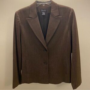 Rafaella Blazer Women Size 10 Brown Career Office Professional Academia Classic